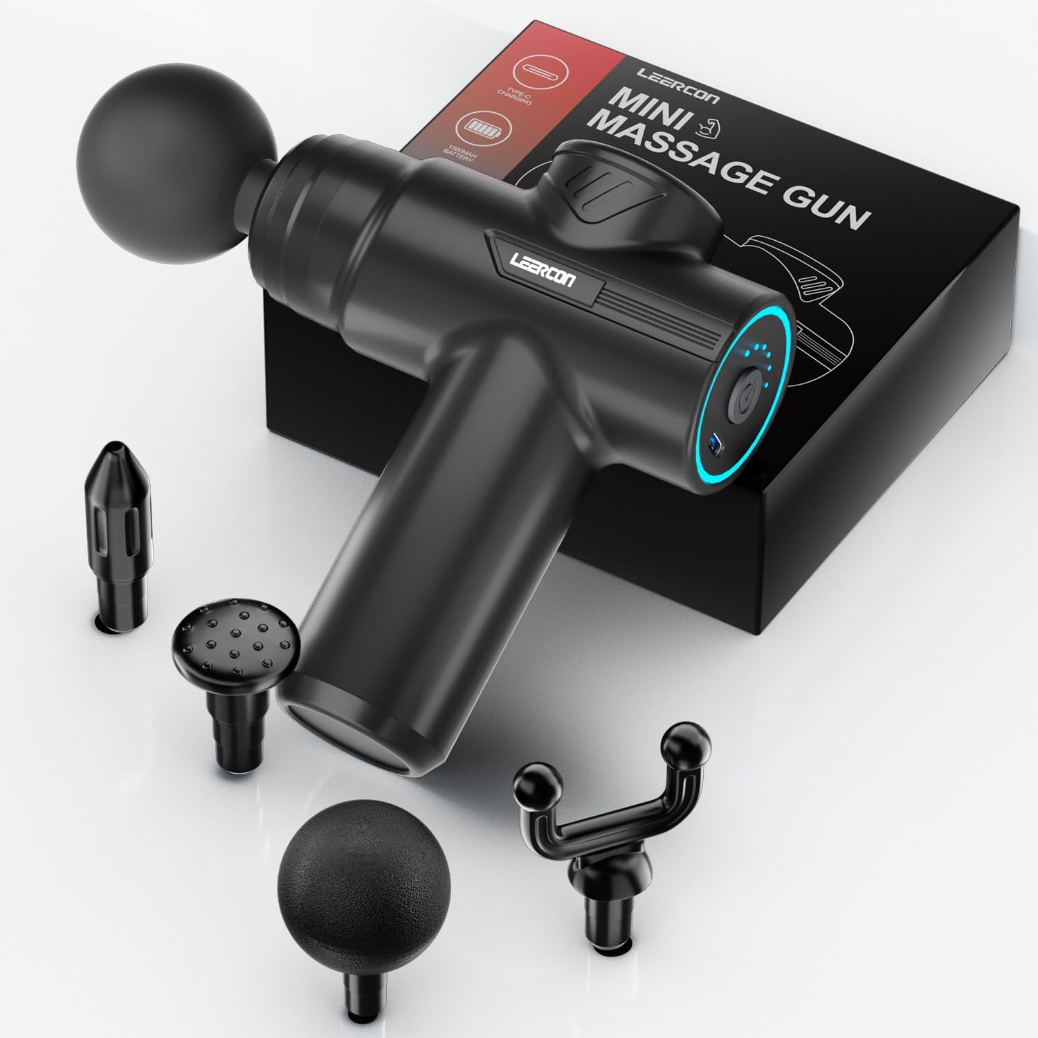 Massage Gun - Pistolet de massage LEERCON Mini, 6