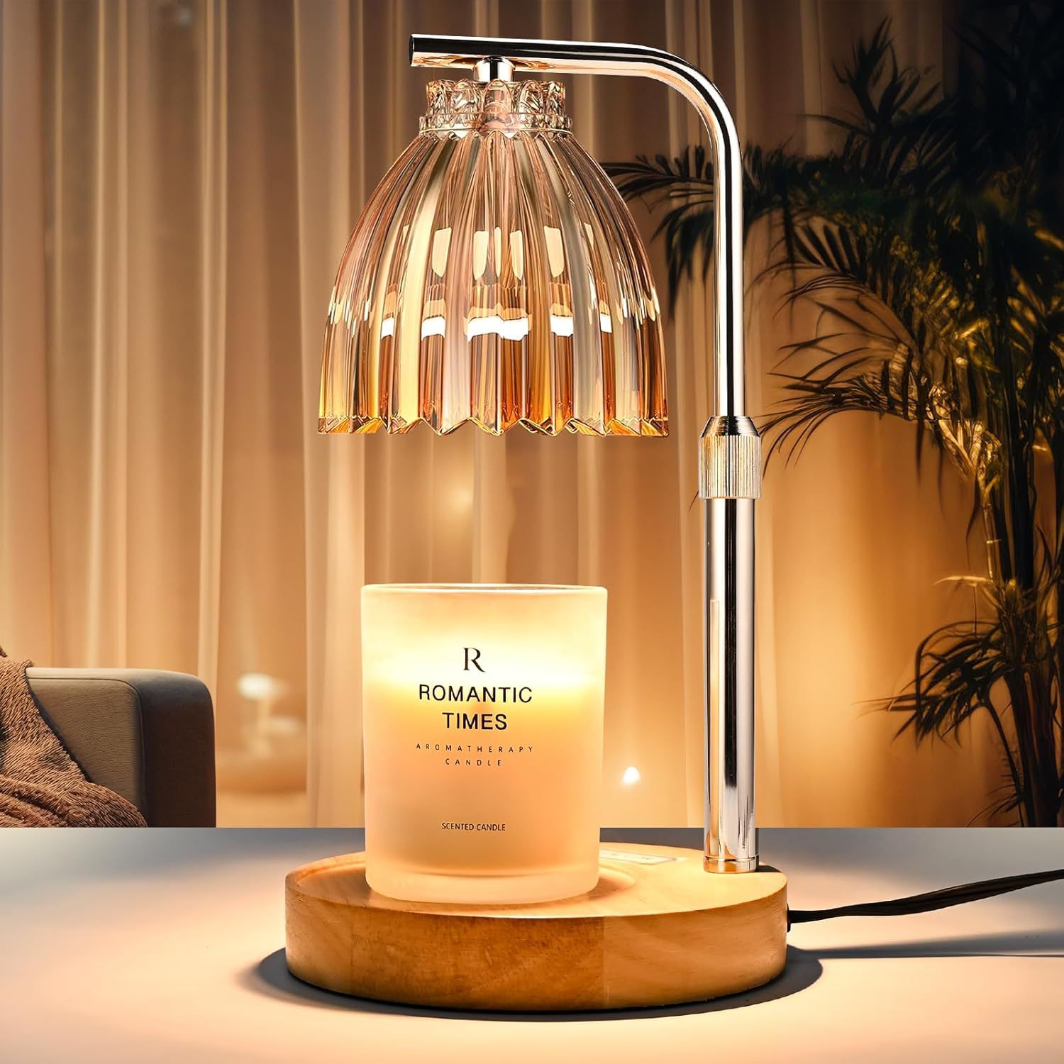 Wax Warmer - Lampe chauffe-cire d'aromathérapie à hauteur réglable