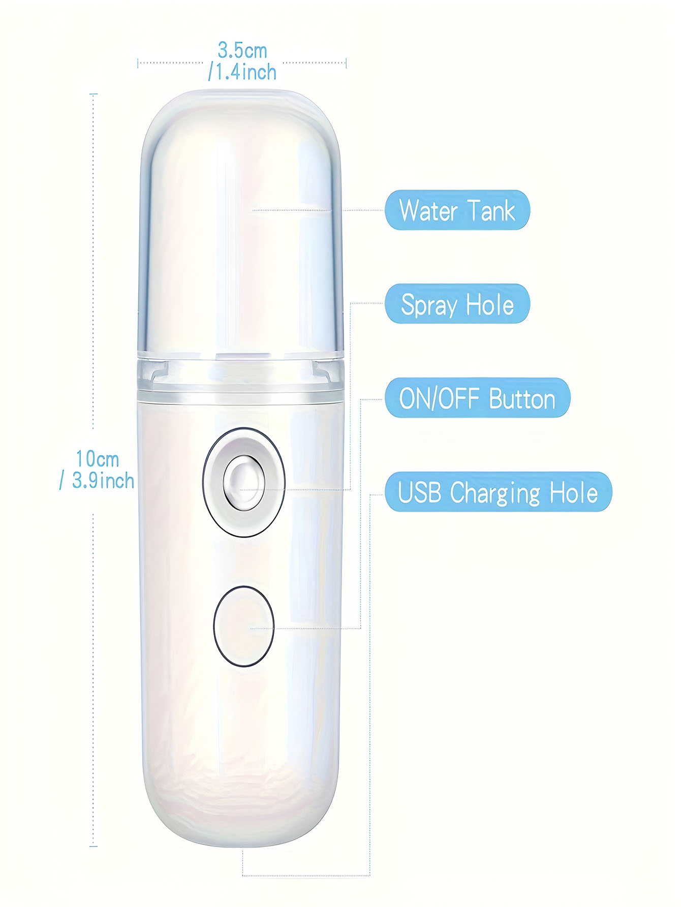 Face Steamer - Pulvérisateur Facial à brume USB, humidificateur,
