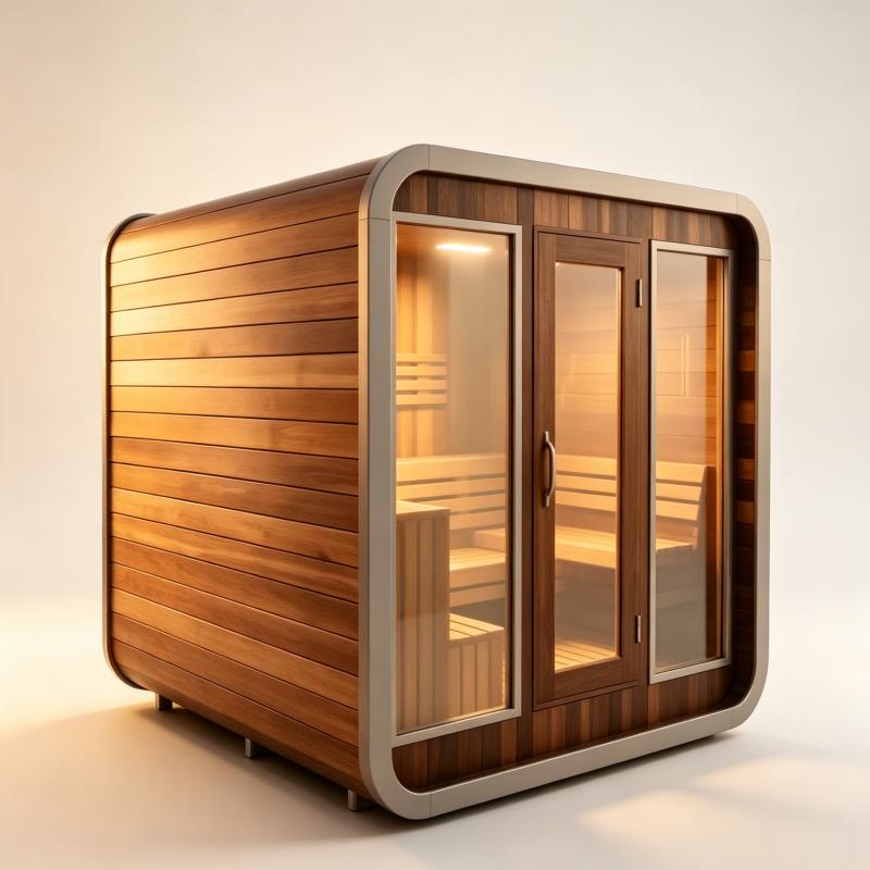 Spa Wellness Gym - Sauna de Luxe Personnalisé en Bois