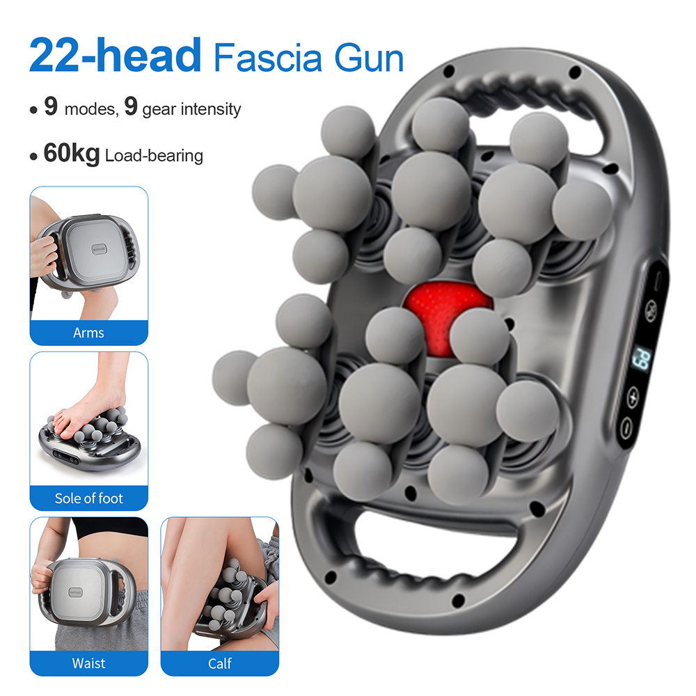 Massage Gun - Pistolet de massage à 22 têtes