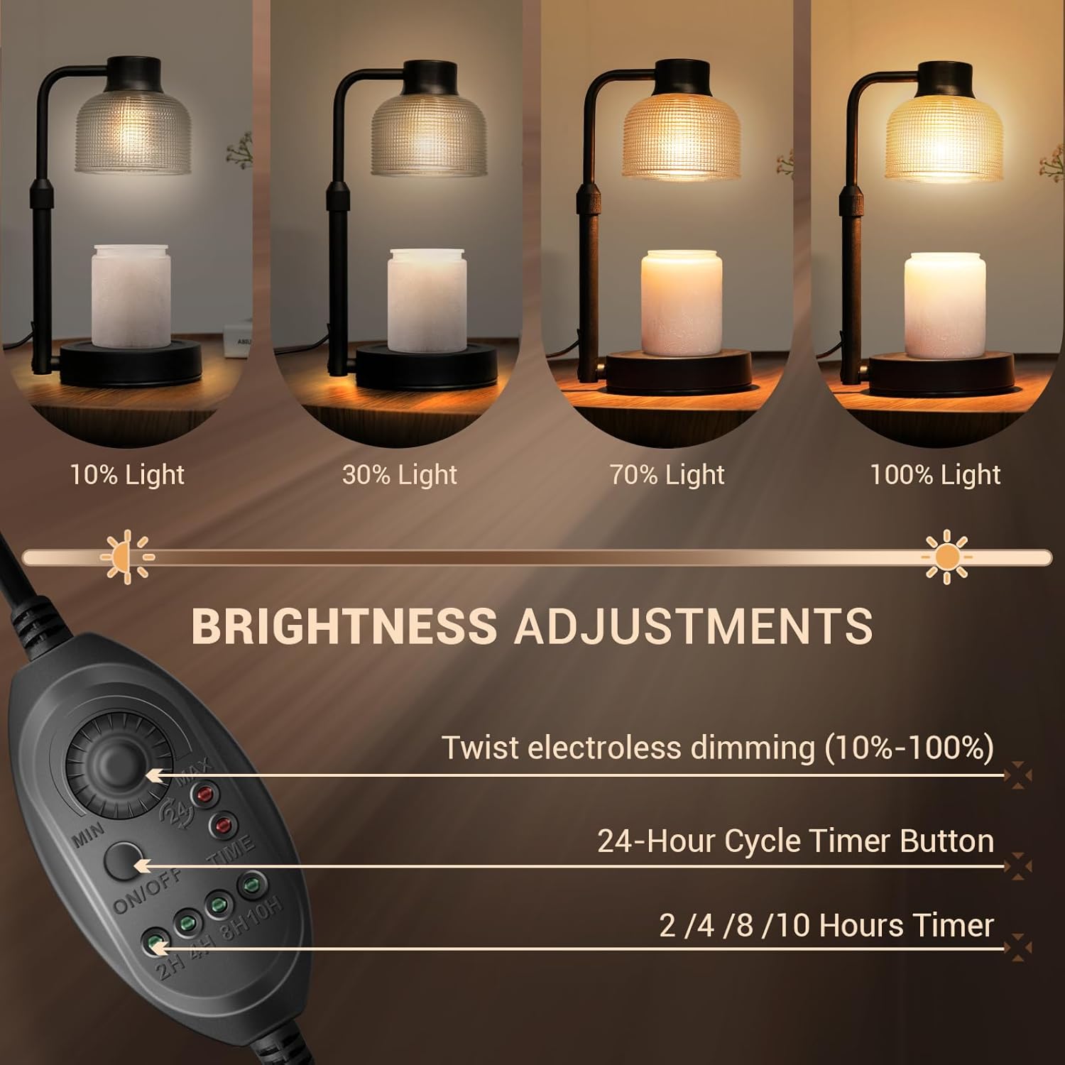 Lampe chauffe-bougie avec minu - Wax Warmer avis et prix
