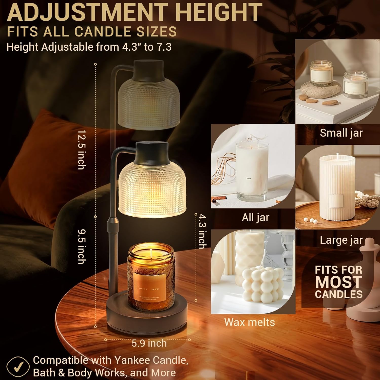 Lampe chauffe-bougie avec minu - Wax Warmer avis et prix