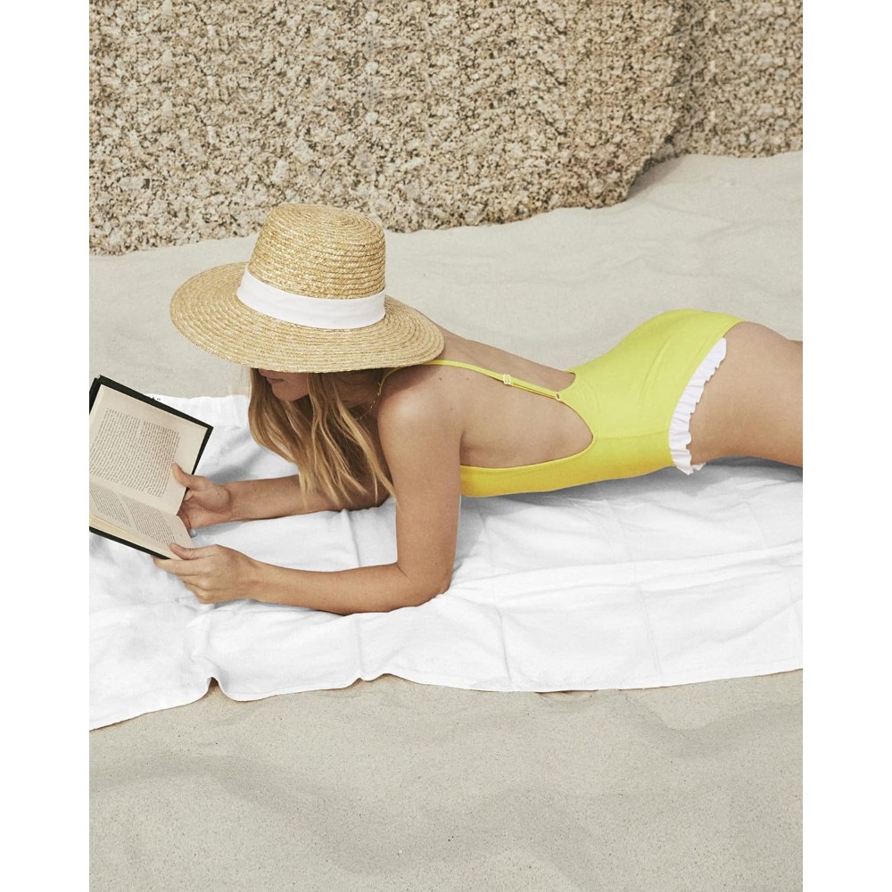 1 serviette de plage blanche p - Spa Towel avis et prix