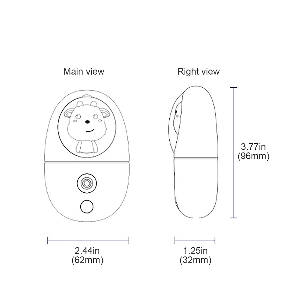 Mini humidificateur facial 35M - Face Steamer avis et prix