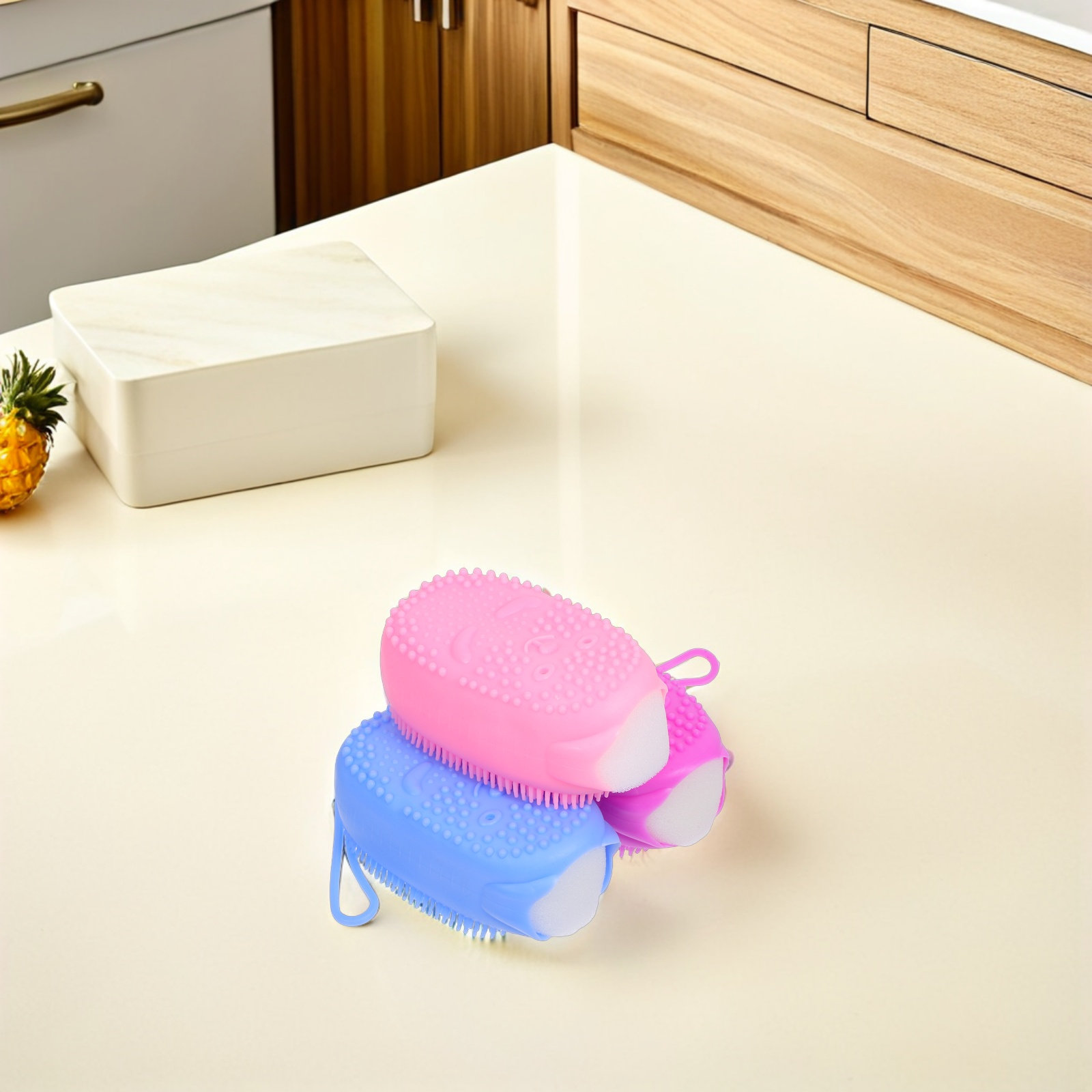 3 éponges de bain en silicone, - Body Brush avis et prix