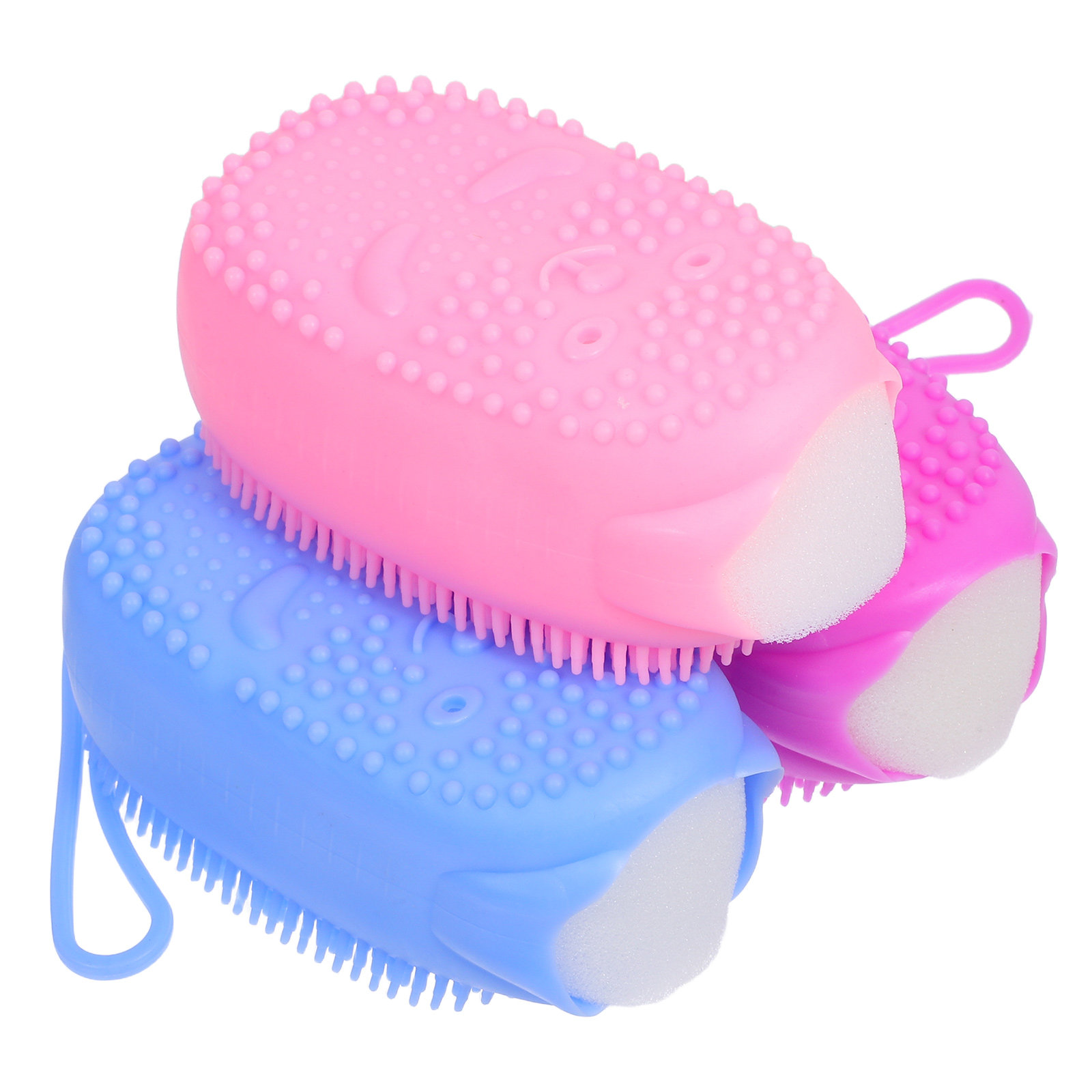 3 éponges de bain en silicone, - Body Brush avis et prix