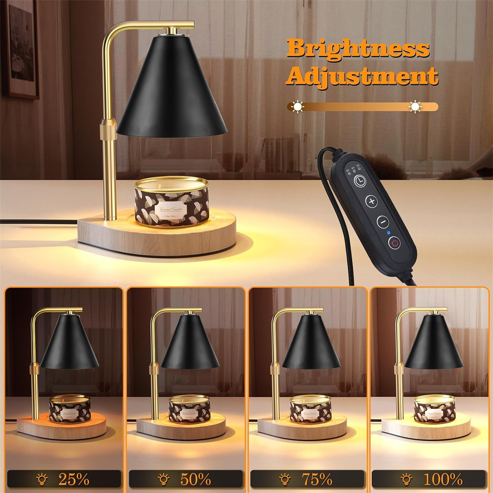 Lampe chauffe-bougie noire ave - Wax Warmer avis et prix