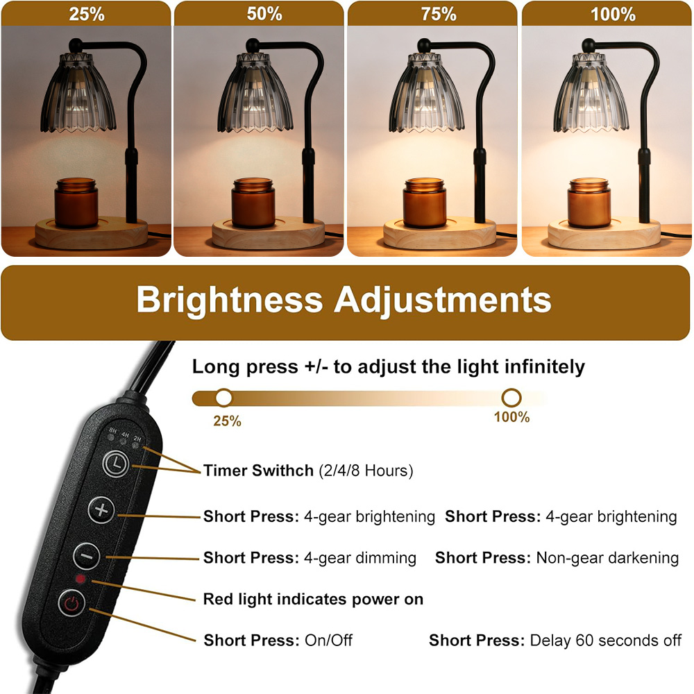 Lampe chauffe-bougie avec minu - Wax Warmer avis et prix